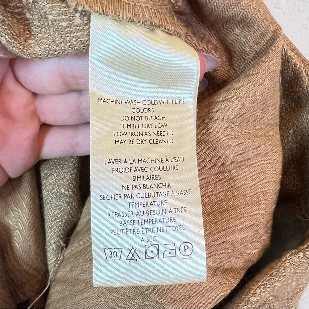 Free People Paperbag Ties High Waist Tan Women’s Pants Size Medium NWT